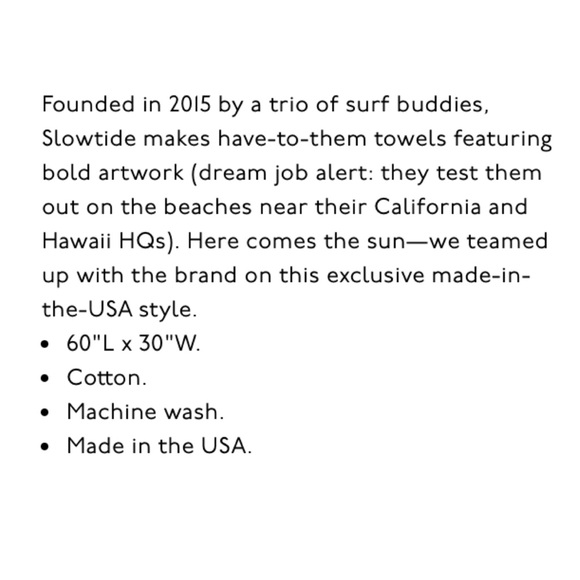 Madewell X Slowtide Exclusive XL Beach Towel - Picture 5 of 5